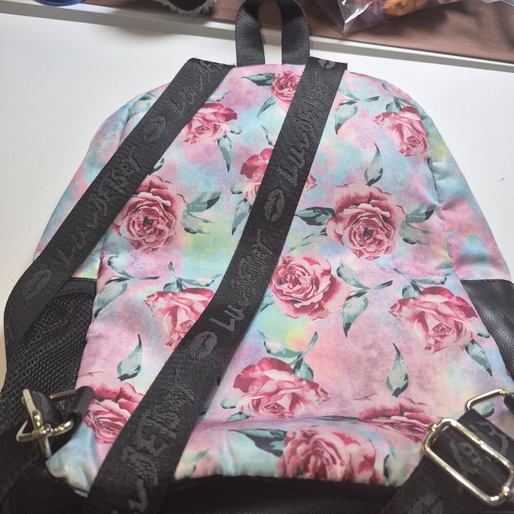 LUV Betsey by Betsey Johnson pink floral backpack - Picture 12 of 12